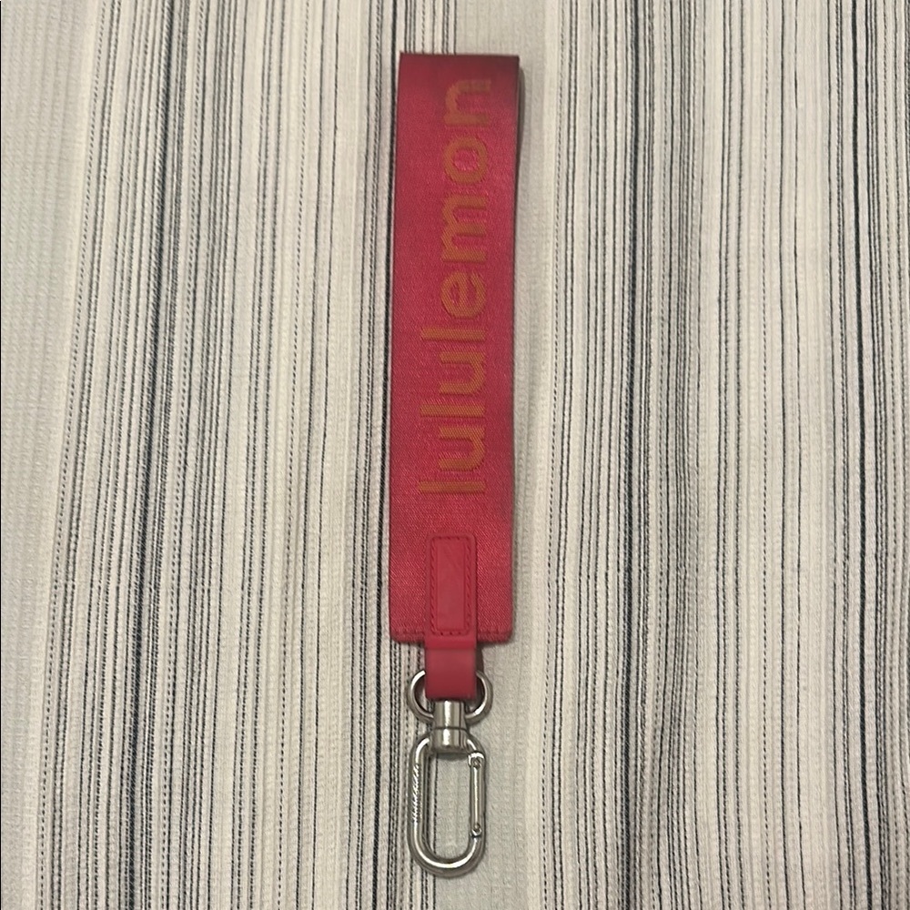 Lululemon Red Keychain
